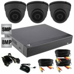 Dome CCTV kit with 3 x Dome Cameras & dvr Recorder